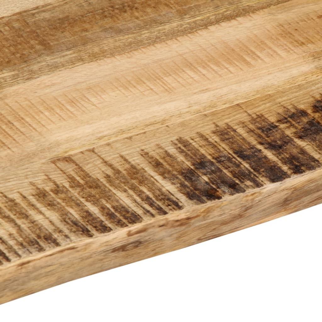 Tischplatte mit Baumkante 50x40x2,5 cm Raues Mango Massivholz - Pazzar.ch