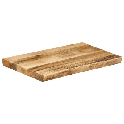 Tischplatte mit Baumkante 60x40x2,5 cm Raues Mango Massivholz - Pazzar.ch
