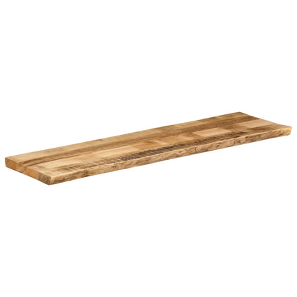 Tischplatte mit Baumkante 160x40x2,5 cm Raues Mango Massivholz - Pazzar.ch