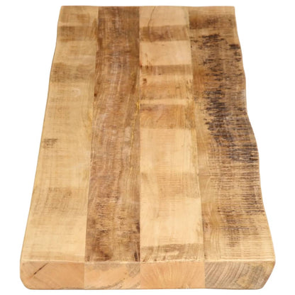Tischplatte mit Baumkante 160x40x2,5 cm Raues Mango Massivholz - Pazzar.ch