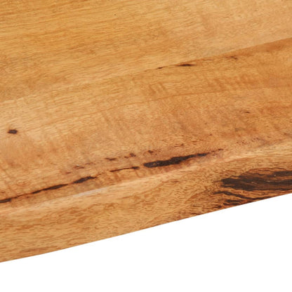 Tischplatte mit Baumkante 40x40x2,5 cm Massivholz Mango - Pazzar.ch