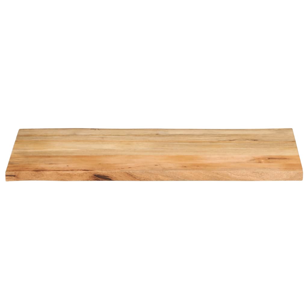 Tischplatte mit Baumkante 100x60x2,5 cm Massivholz Mango - Pazzar.ch