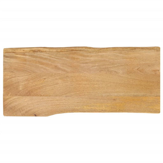 Tischplatte mit Baumkante 100x40x3,8 cm Massivholz Mango - Pazzar.ch