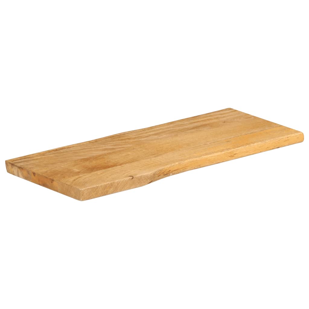Tischplatte mit Baumkante 100x40x3,8 cm Massivholz Mango - Pazzar.ch