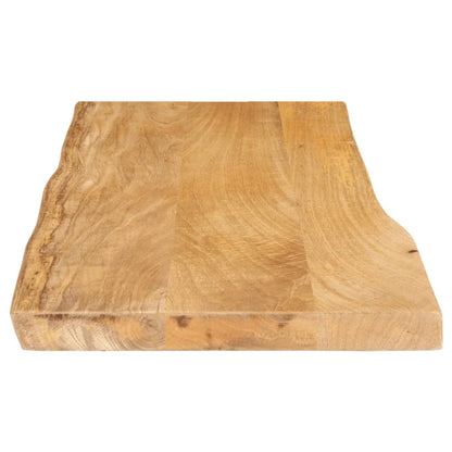 Tischplatte mit Baumkante 100x40x3,8 cm Massivholz Mango - Pazzar.ch