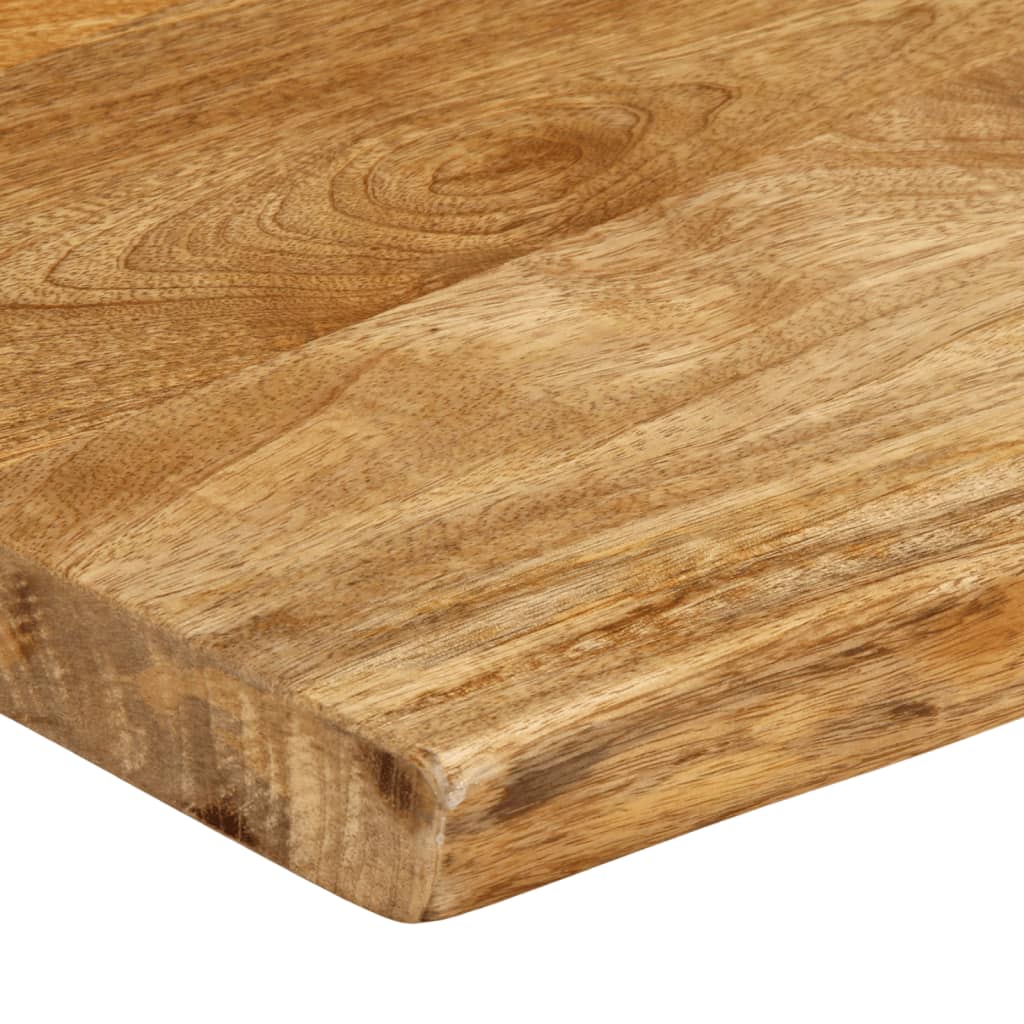 Tischplatte mit Baumkante 100x40x3,8 cm Massivholz Mango - Pazzar.ch