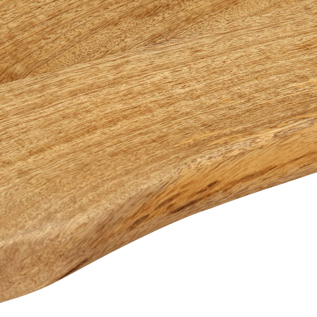 Tischplatte mit Baumkante 100x40x3,8 cm Massivholz Mango - Pazzar.ch