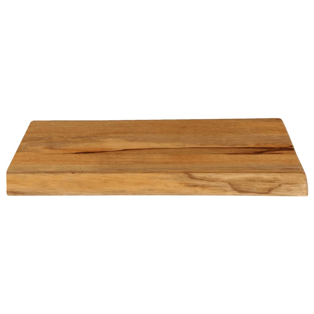 Tischplatte mit Baumkante 50x40x2,5 cm Massivholz Mango