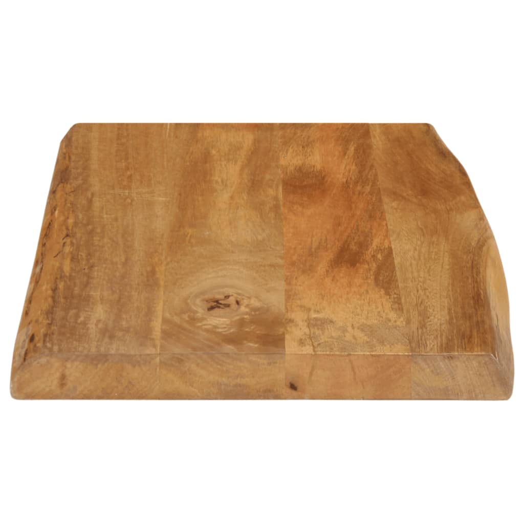 Tischplatte mit Baumkante 60x40x2,5 cm Massivholz Mango