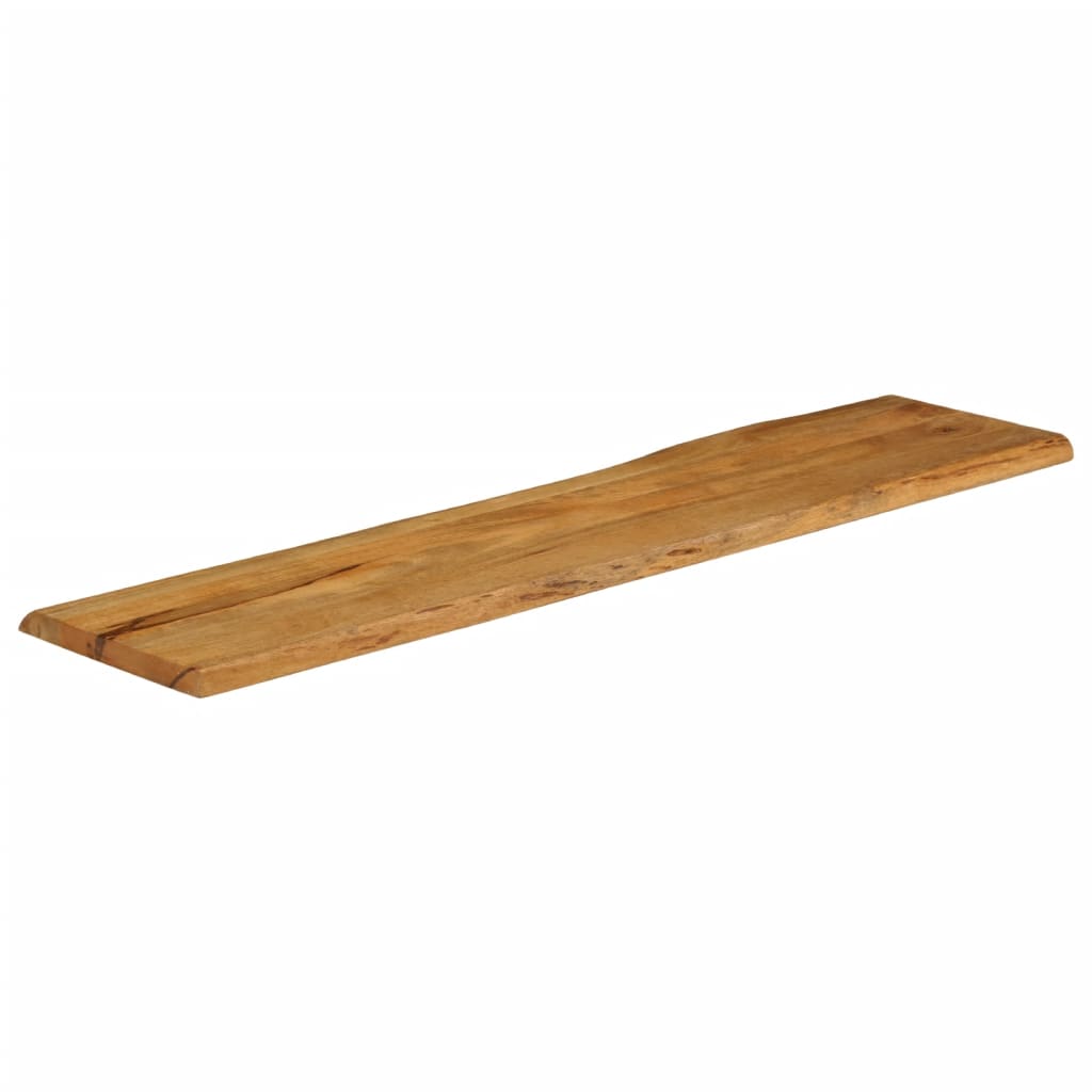 Tischplatte mit Baumkante 180x40x2,5 cm Massivholz Mango