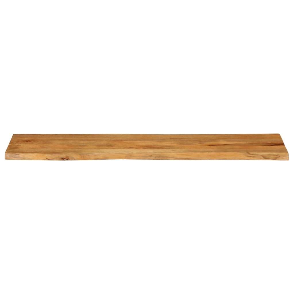 Tischplatte mit Baumkante 180x40x2,5 cm Massivholz Mango