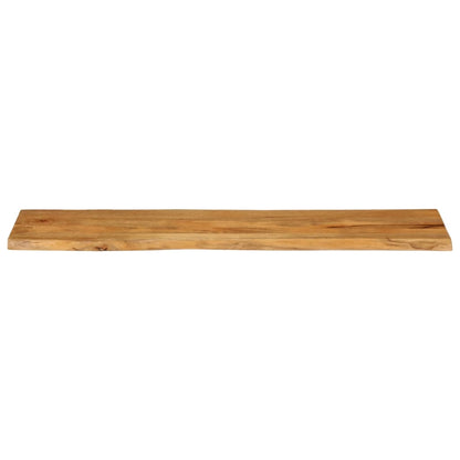 Tischplatte mit Baumkante 180x40x2,5 cm Massivholz Mango