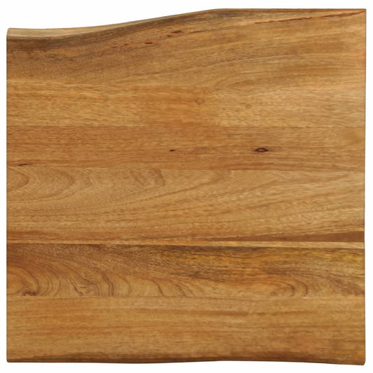 Tischplatte mit Baumkante 60x60x2,5 cm Massivholz Mango - Pazzar.ch
