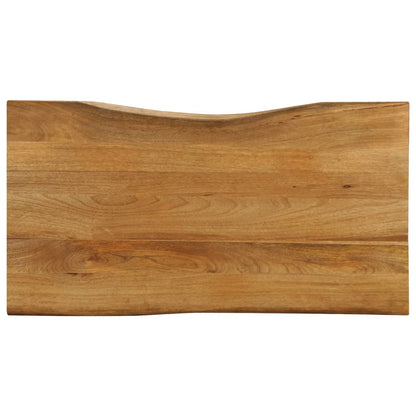 Tischplatte mit Baumkante 100x60x2,5 cm Massivholz Mango - Pazzar.ch