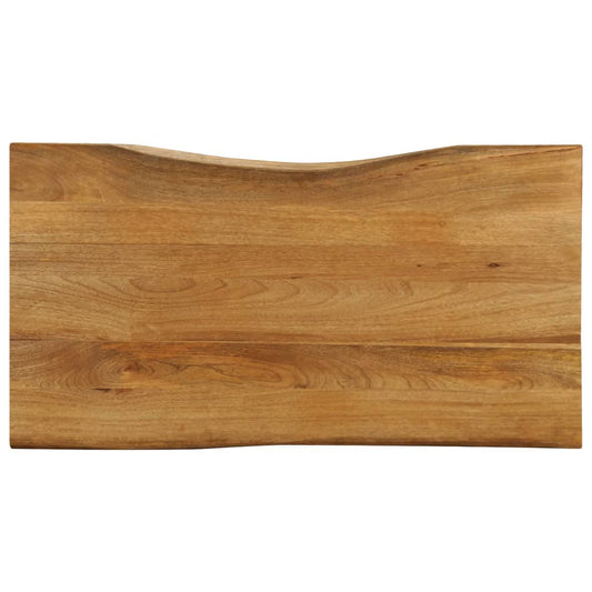 Tischplatte mit Baumkante 100x60x2,5 cm Massivholz Mango - Pazzar.ch