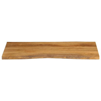 Tischplatte mit Baumkante 100x60x2,5 cm Massivholz Mango - Pazzar.ch