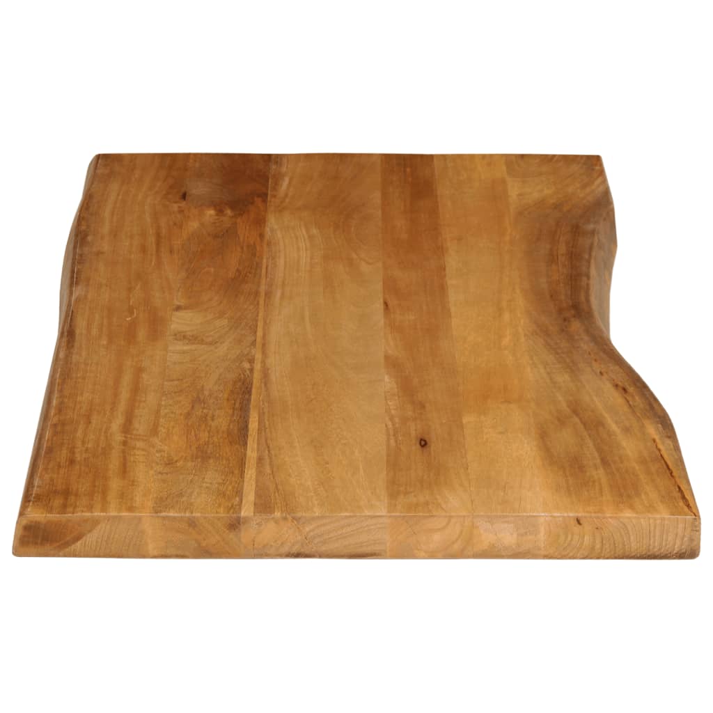Tischplatte mit Baumkante 100x60x2,5 cm Massivholz Mango - Pazzar.ch