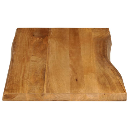 Tischplatte mit Baumkante 100x60x2,5 cm Massivholz Mango - Pazzar.ch