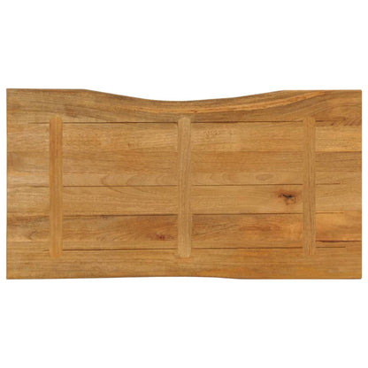 Tischplatte mit Baumkante 100x60x2,5 cm Massivholz Mango - Pazzar.ch
