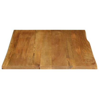 Tischplatte mit Baumkante 100x80x2,5 cm Massivholz Mango - Pazzar.ch