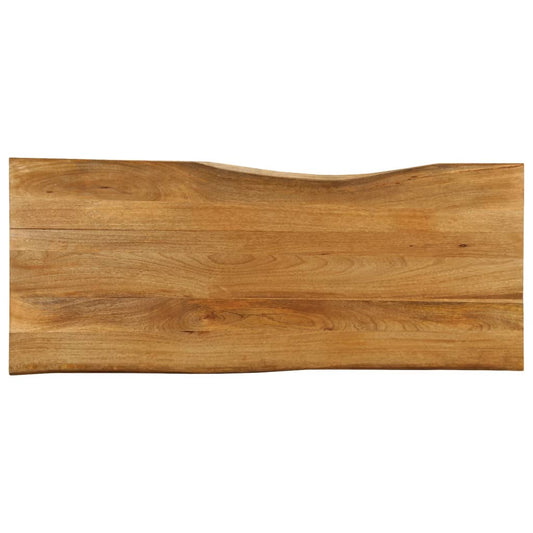 Tischplatte mit Baumkante 140x60x3,8 cm Massivholz Mango - Pazzar.ch