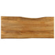 Tischplatte mit Baumkante 140x60x3,8 cm Massivholz Mango