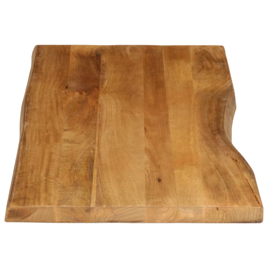 Tischplatte mit Baumkante 140x60x3,8 cm Massivholz Mango - Pazzar.ch