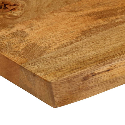 Tischplatte mit Baumkante 140x60x3,8 cm Massivholz Mango - Pazzar.ch