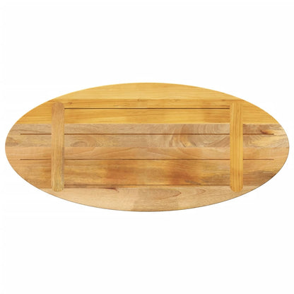Tischplatte 80x40x3,8 cm Oval Massivholz Mango - Pazzar.ch