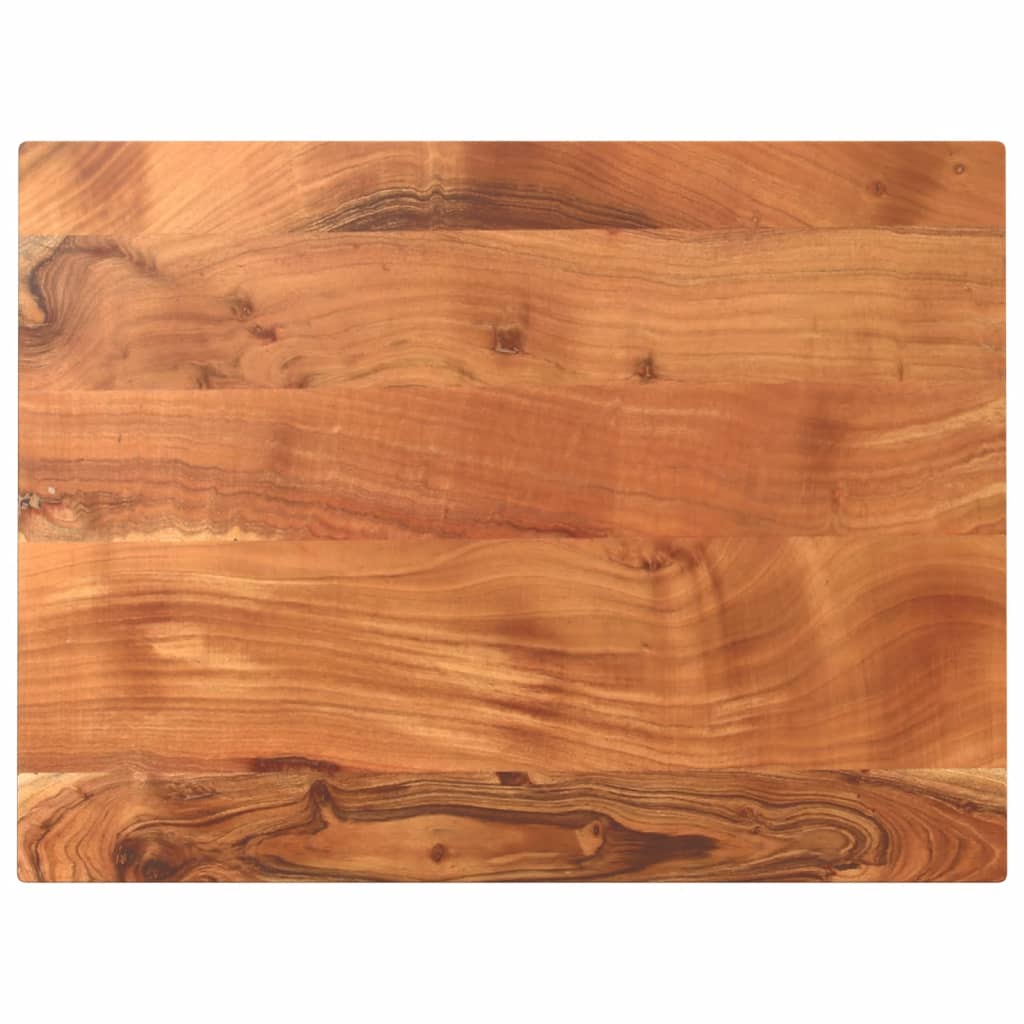 Tischplatte 80x50x2,5 cm Rechteckig Massivholz Akazie