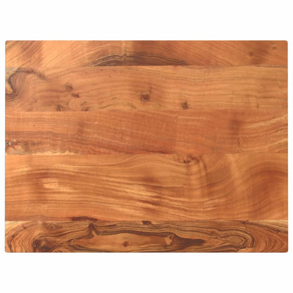Tischplatte 80x50x2,5 cm Rechteckig Massivholz Akazie - Pazzar.ch