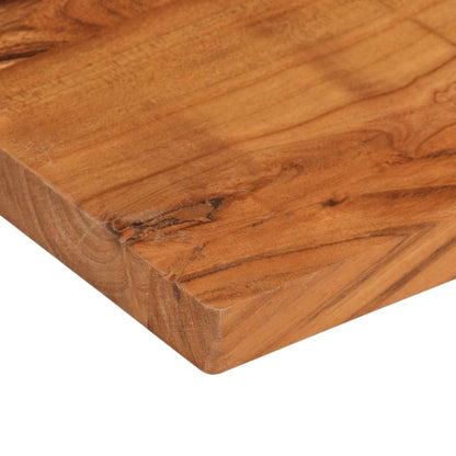 Tischplatte 80x50x2,5 cm Rechteckig Massivholz Akazie - Pazzar.ch