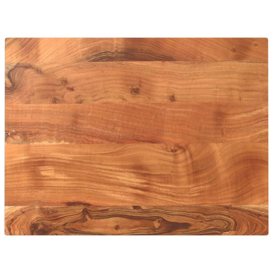 Tischplatte 80x50x3,8 cm Rechteckig Massivholz Akazie - Pazzar.ch