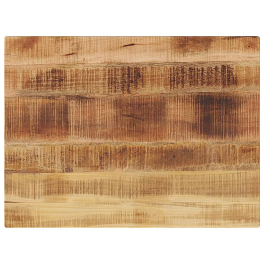 Tischplatte 80x60x2,5 cm Rechteckig Raues Massivholz Mango - Pazzar.ch