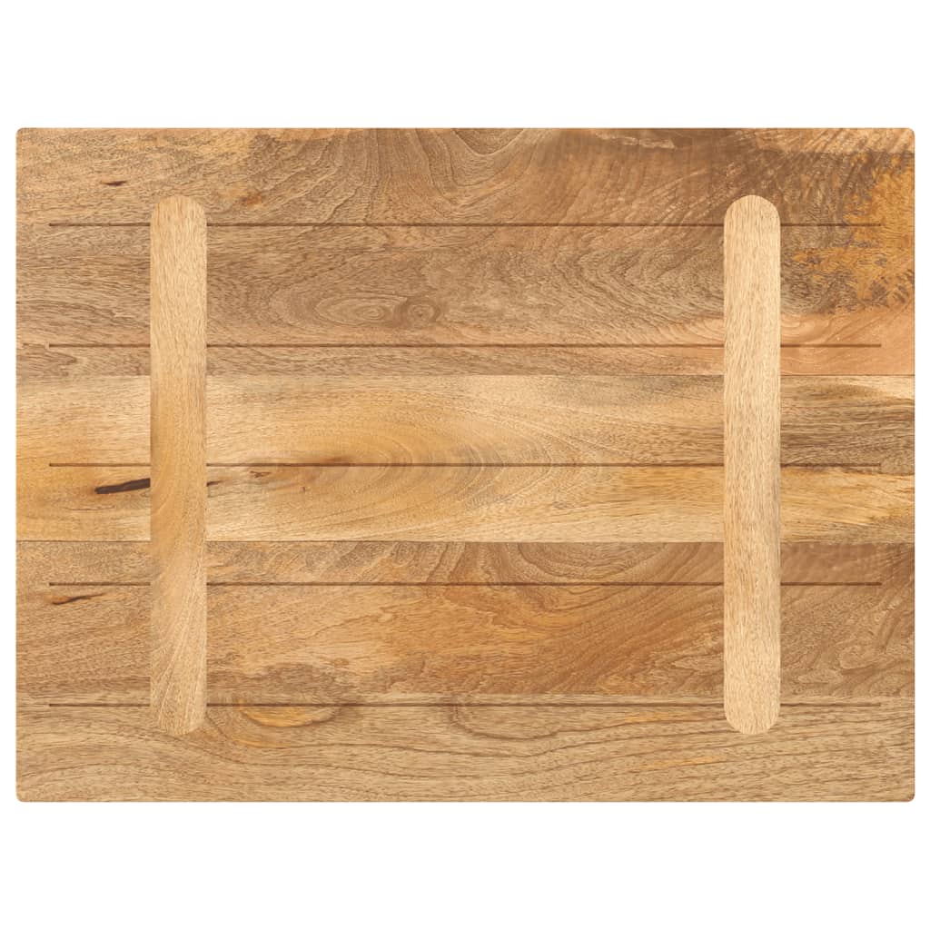 Tischplatte 80x50x3,8 cm Rechteckig Massivholz Mango
