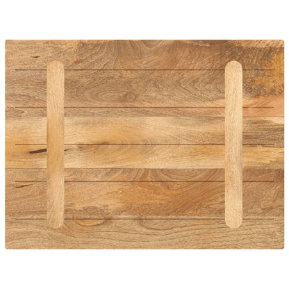 Tischplatte 80x50x3,8 cm Rechteckig Massivholz Mango