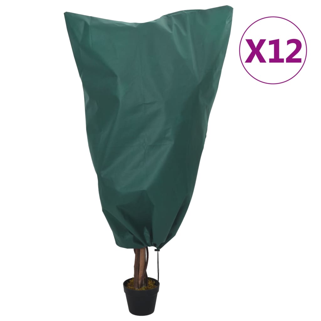 Wintervlies mit Kordelzug 12 Stk. 70 g/m² 0,8x0,8 m - Pazzar.ch