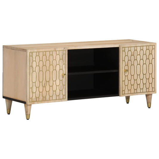 TV-Schrank 105x33x46 cm Massivholz Mango - Pazzar.ch
