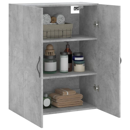 Wandschrank Betongrau 69,5x34x90 cm Holzwerkstoff - Pazzar.ch