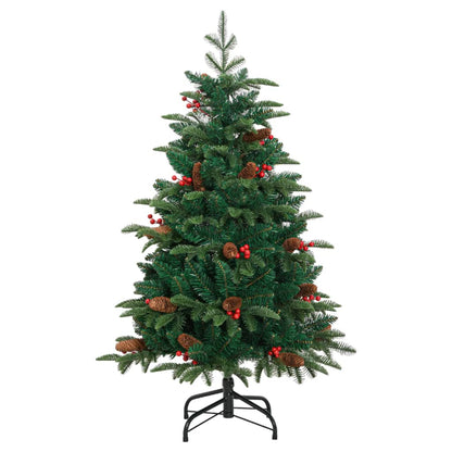 Künstlicher Weihnachtsbaum Klappbar mit Zapfen Beeren 120 cm - Pazzar.ch