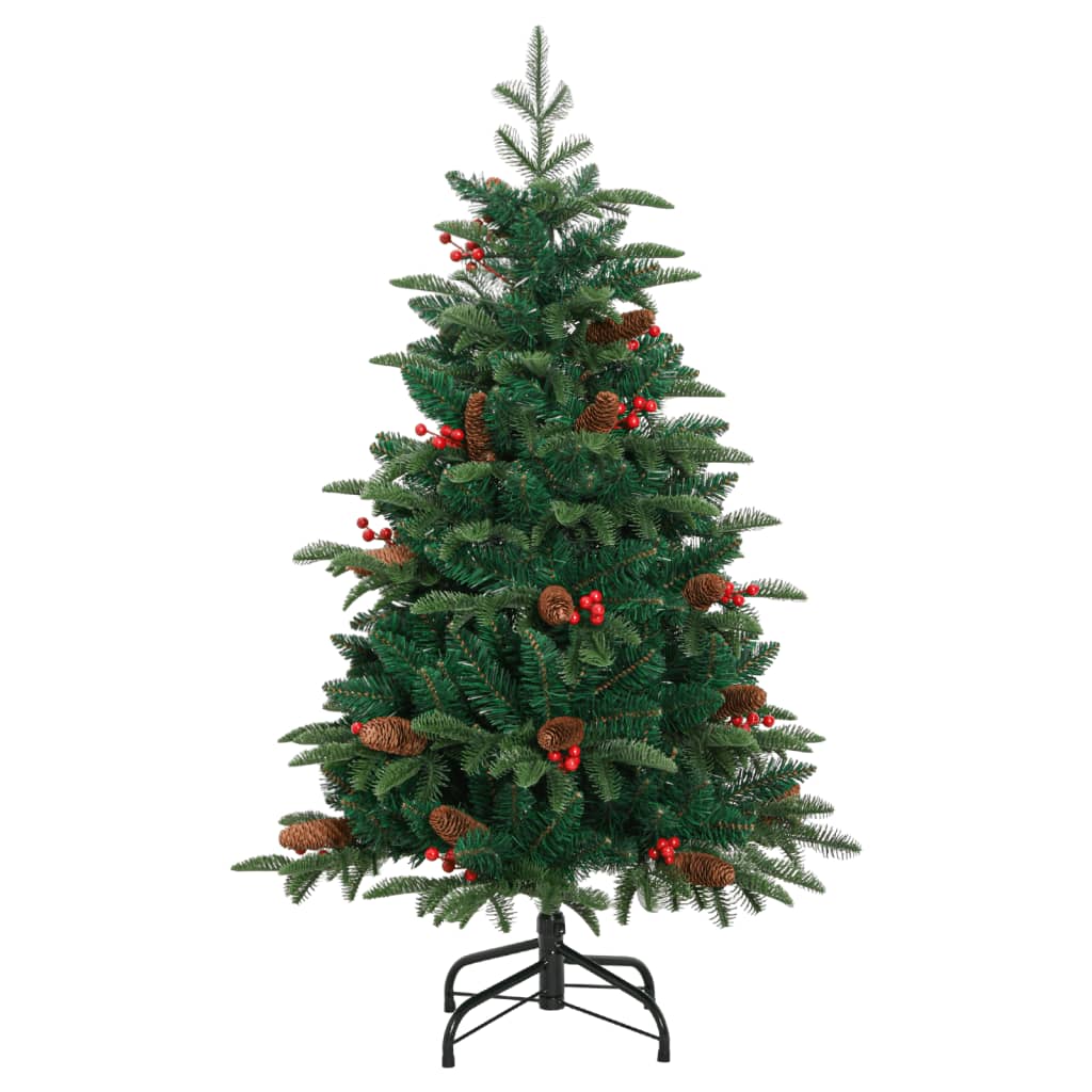 Künstlicher Weihnachtsbaum Klappbar mit Zapfen & Beeren 150 cm - Pazzar.ch