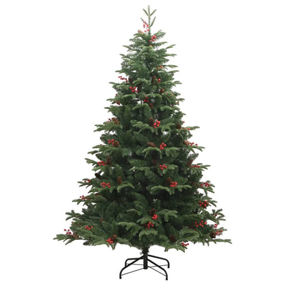 Künstlicher Weihnachtsbaum Klappbar mit Zapfen & Beeren 180 cm - Pazzar.ch