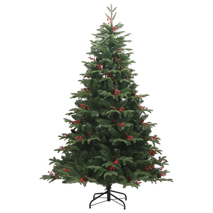 Künstlicher Weihnachtsbaum Klappbar mit Zapfen & Beeren 210 cm - Pazzar.ch