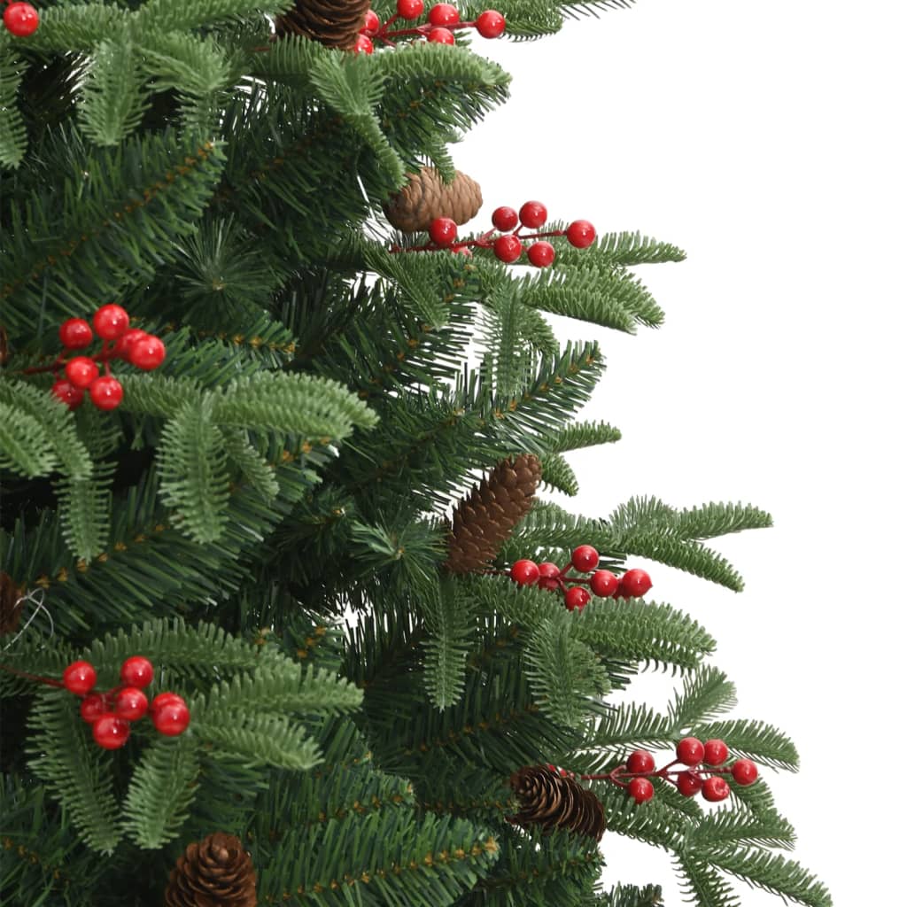 Künstlicher Weihnachtsbaum Klappbar mit Zapfen & Beeren 240 cm - Pazzar.ch