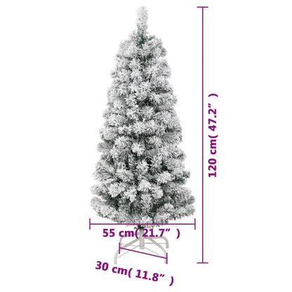 Künstlicher Weihnachtsbaum Klappbar Beschneit 120 cm - Pazzar.ch