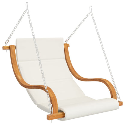 Hollywoodschaukel mit Auflage Massivholz Fichte mit Teak-Finish - Pazzar.ch