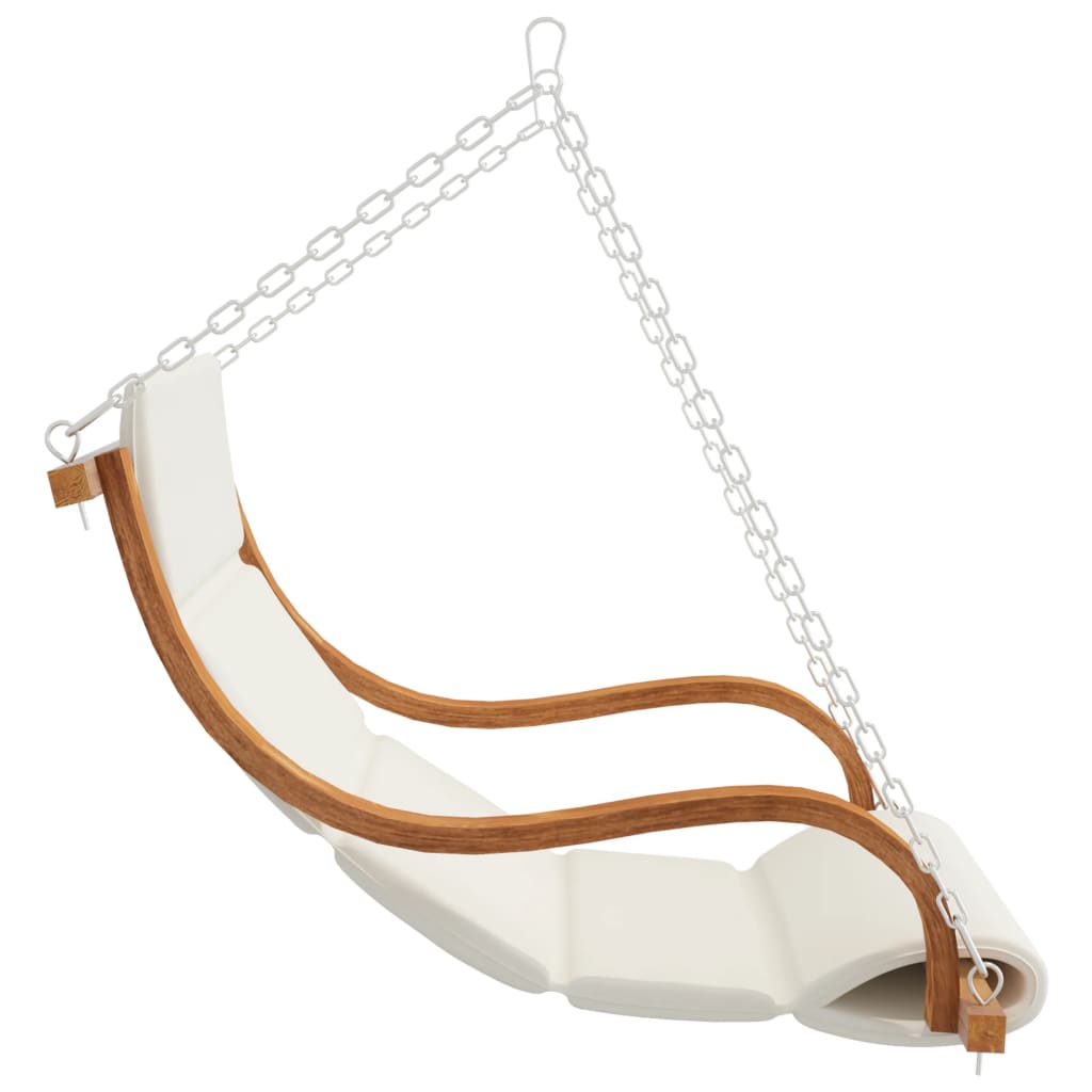 Hollywoodschaukel mit Auflage Massivholz Fichte mit Teak-Finish - Pazzar.ch