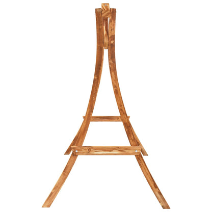 Hollywoodschaukel mit Auflage Massivholz Fichte mit Teak-Finish - Pazzar.ch