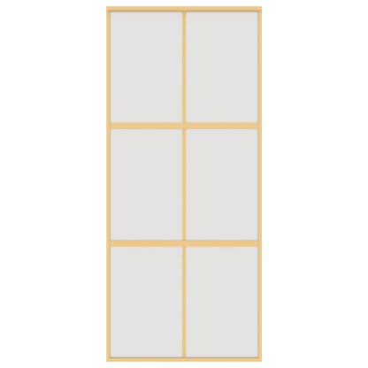 Schiebetür Golden 90x205 cm Matt ESG-Glas und Aluminium
