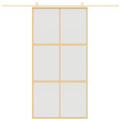 Schiebetür Golden 102,5x205 cm Matt ESG-Glas und Aluminium